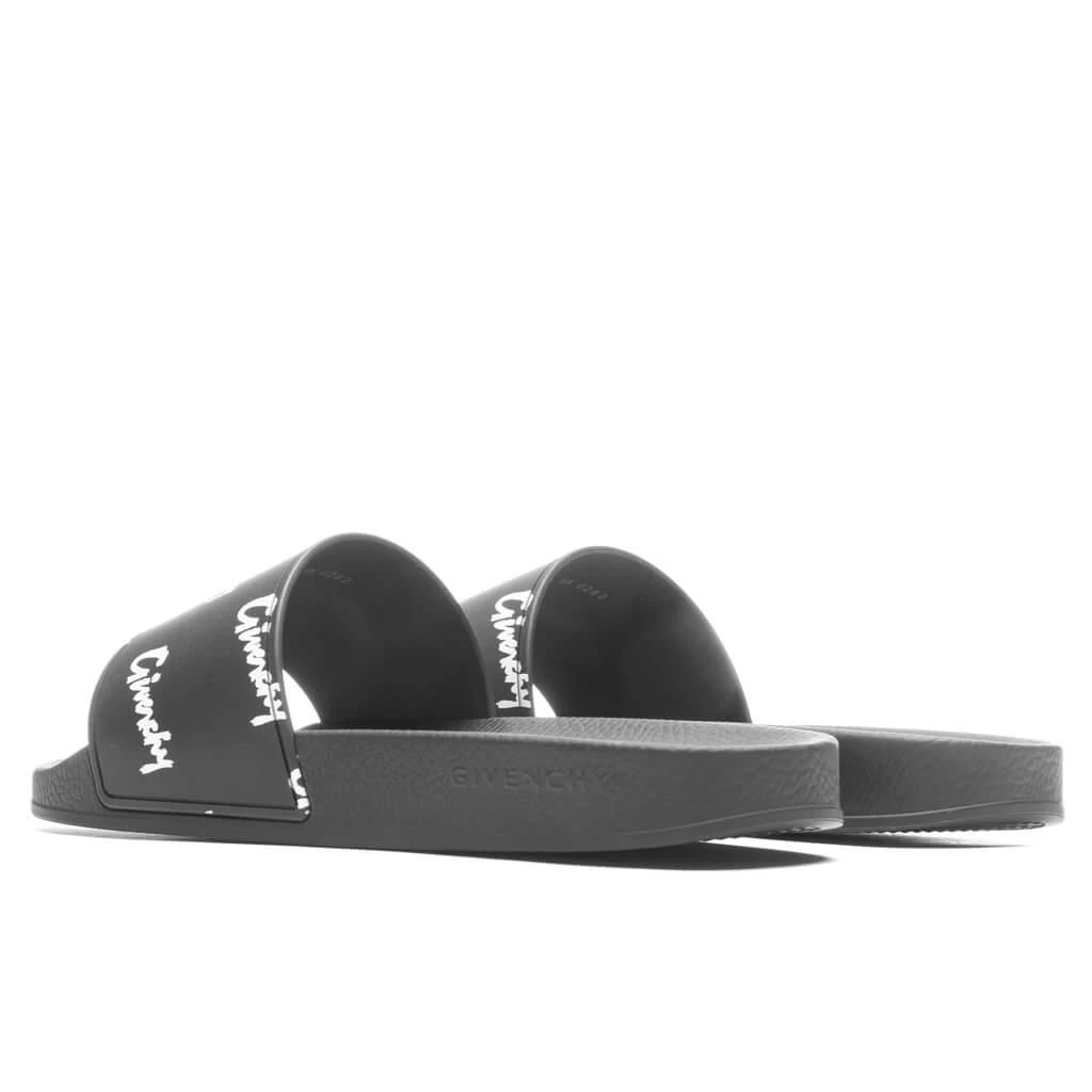 商品Givenchy|All Over Print Flat Sandals - Black/White,价格¥1727,第4张图片详细描述