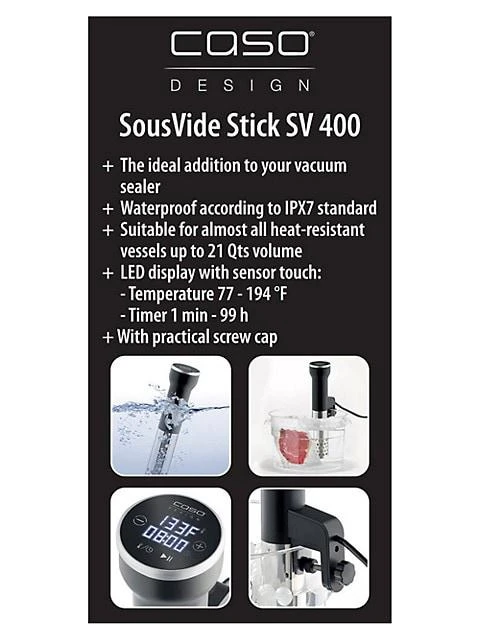 商品Caso|SV 400 Sous Vide Stick Cooker With Timer Function,价格¥746,第4张图片详细描述