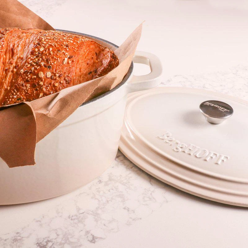 商品BergHOFF|Neo 5Pc Cast Iron Cookware Set, Meringue,价格¥2168,第2张图片详细描述