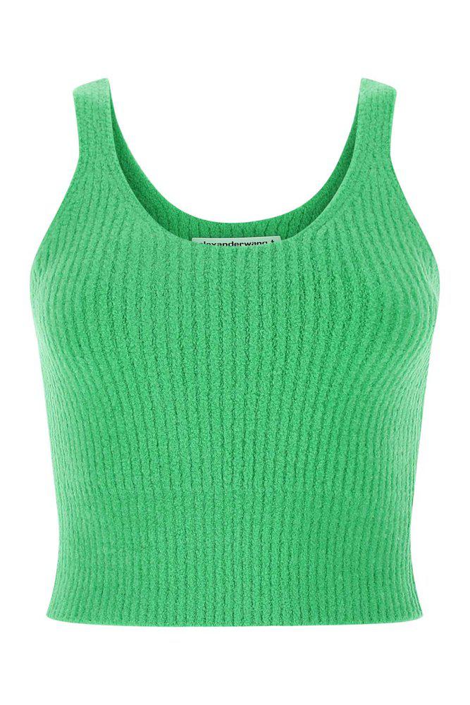 T By Alexander Wang Round Neck Knitted Tank Top商品第1张图片规格展示
