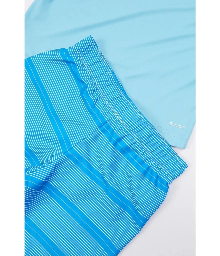 商品Hurley|UPF 50+ Long Sleeve T-Shirt & Swim Trunks Two-Piece Set (Little Kids),价格¥253,第2张图片详细描述