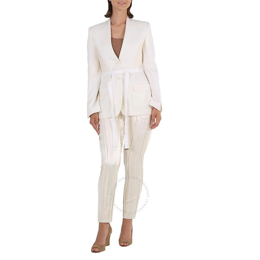 商品Burberry|Single-breasted Belted Wool Blazer Jacket,价格¥4433,第2张图片详细描述