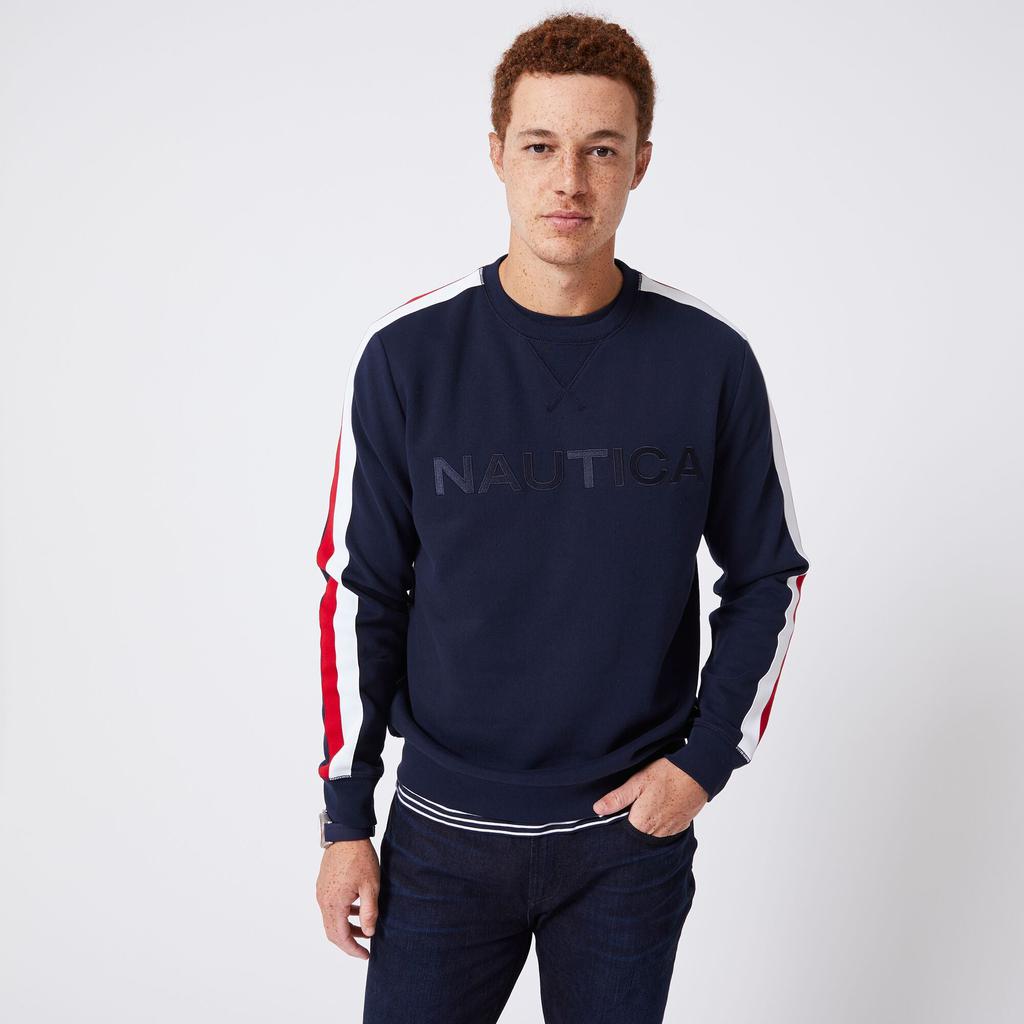 Nautica Mens Big & Tall Logo Fleece Sweatshirt商品第2张图片规格展示