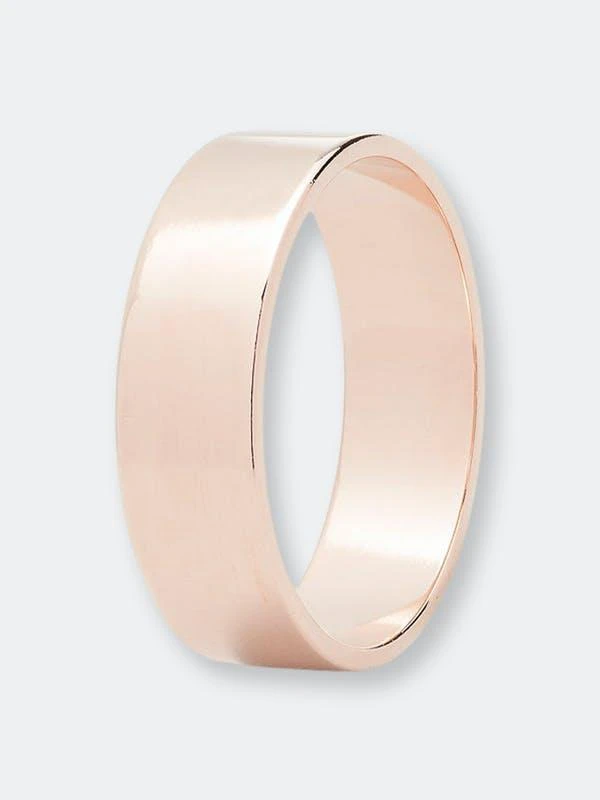 商品Marke New York|Flat 14k Rose Gold 6mm Signature Polished Wedding Band,价格¥5842,第1张图片