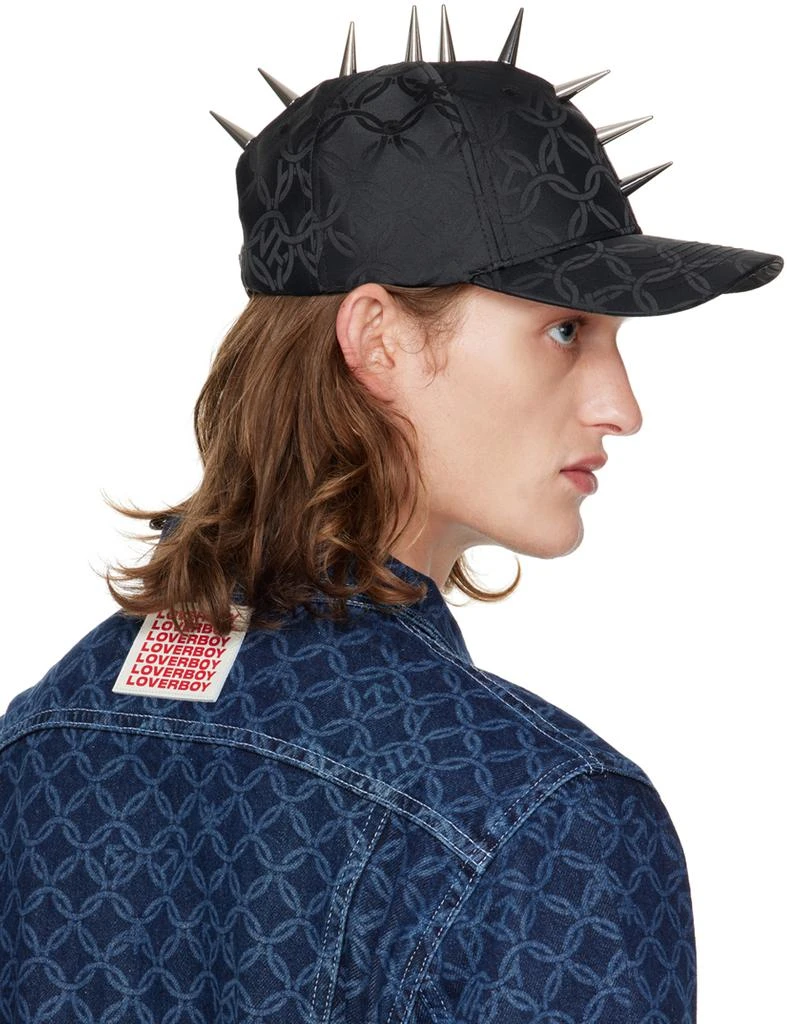 商品Charles Jeffrey Loverboy|Black Studded Cap,价格¥371,第3张图片详细描述