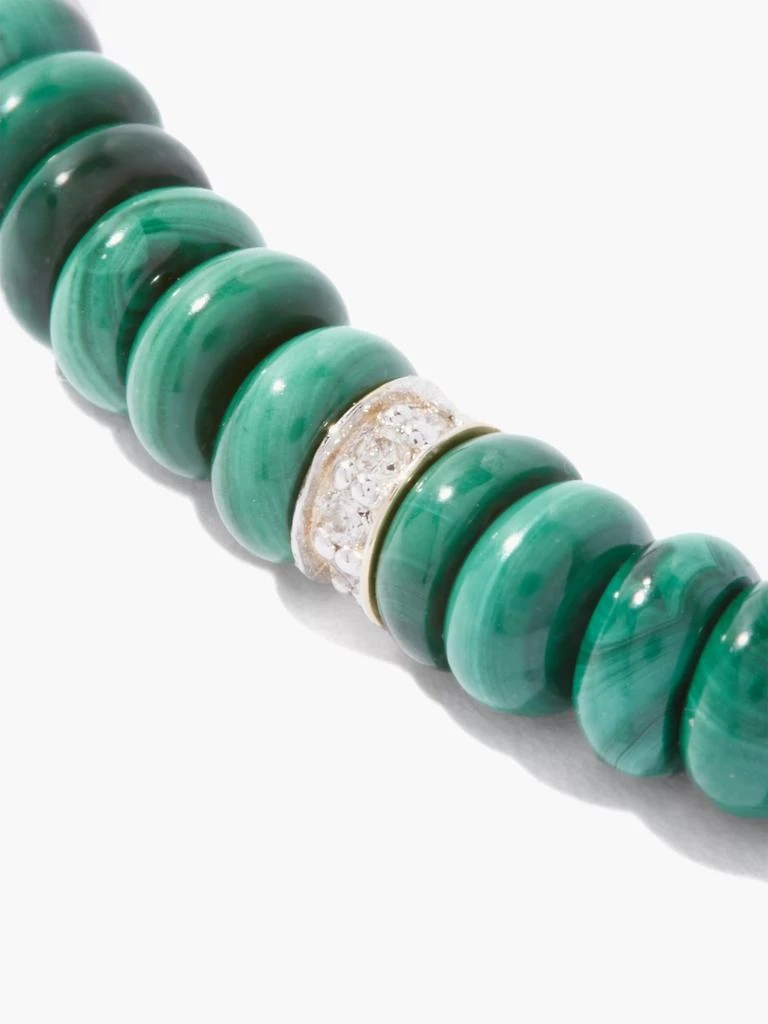 商品MATEO|Diamond, malachite & 14kt gold bracelet,价格¥3381,第3张图片详细描述