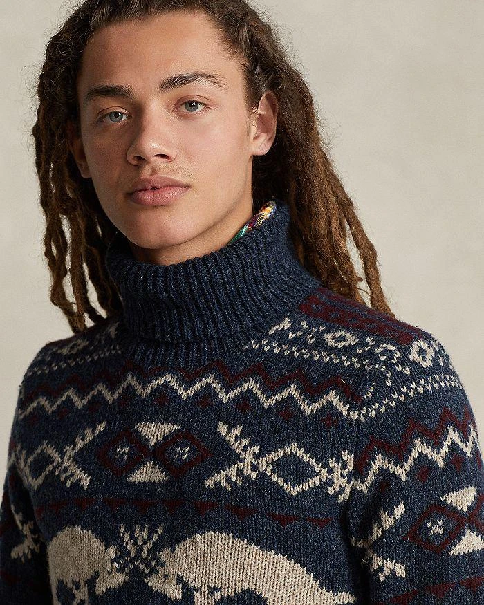 商品Ralph Lauren|Regular Fit Wool Cashmere Patterned Turtleneck Sweater,价格¥2598,第5张图片详细描述