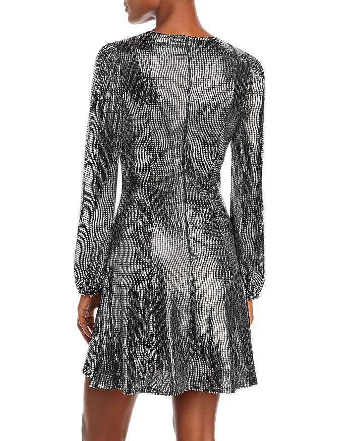 商品AQUA|Shine Long Puff Sleeve Mini Dress - 100% Exclusive,价格¥493,第5张图片详细描述