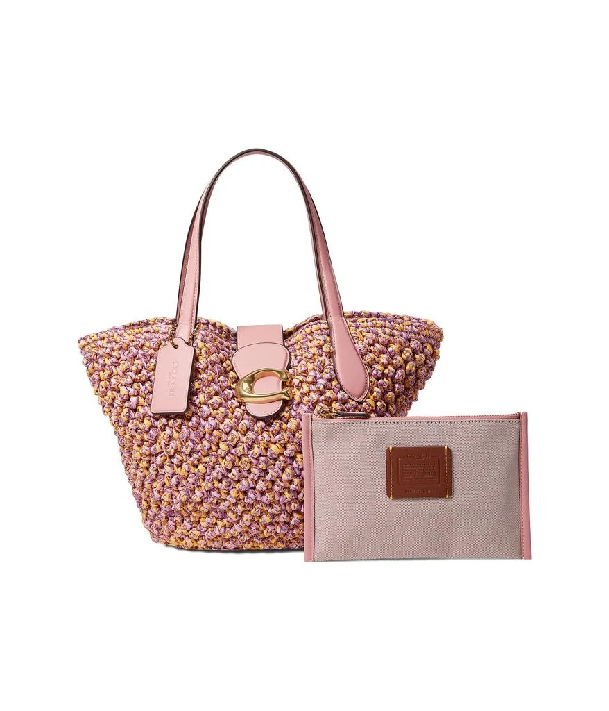 商品Coach|Small Popcorn Texture Straw Tote,价格¥885,第1张图片