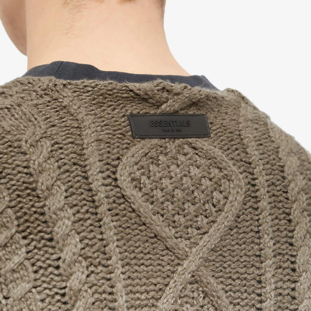 商品Essentials|Fear of God ESSENTIALS Cable Knit - Wood,价格¥637,第5张图片详细描述