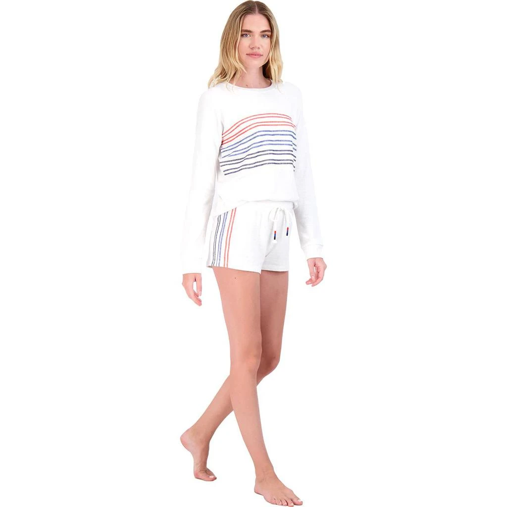 P.J. Salvage American Dreams Embroidered Striped Pull On Loungewear Shorts 商品