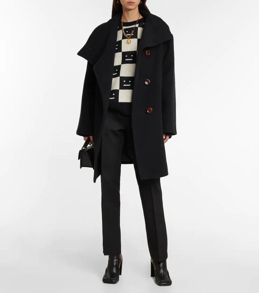 商品Acne Studios|Funnel-neck wool-blend coat,价格¥7343,第4张图片详细描述
