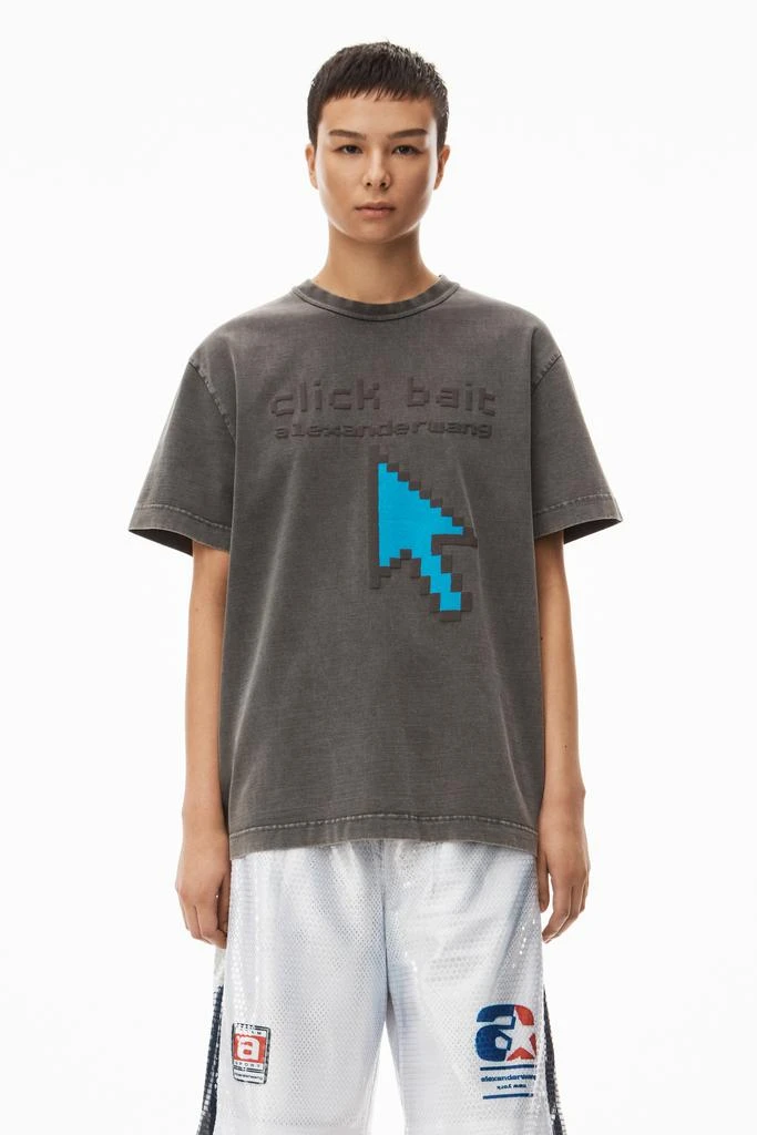 商品Alexander Wang|男式 紧凑型平纹针织 鼠标图案 T恤,价格¥1672,第2张图片详细描述