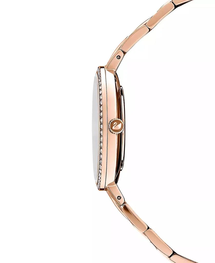 商品Swarovski|Women's Swiss Cosmopolitian Rose Gold-Tone Stainless Steel PVD Bracelet Watch 35mm,价格¥1752,第3张图片详细描述