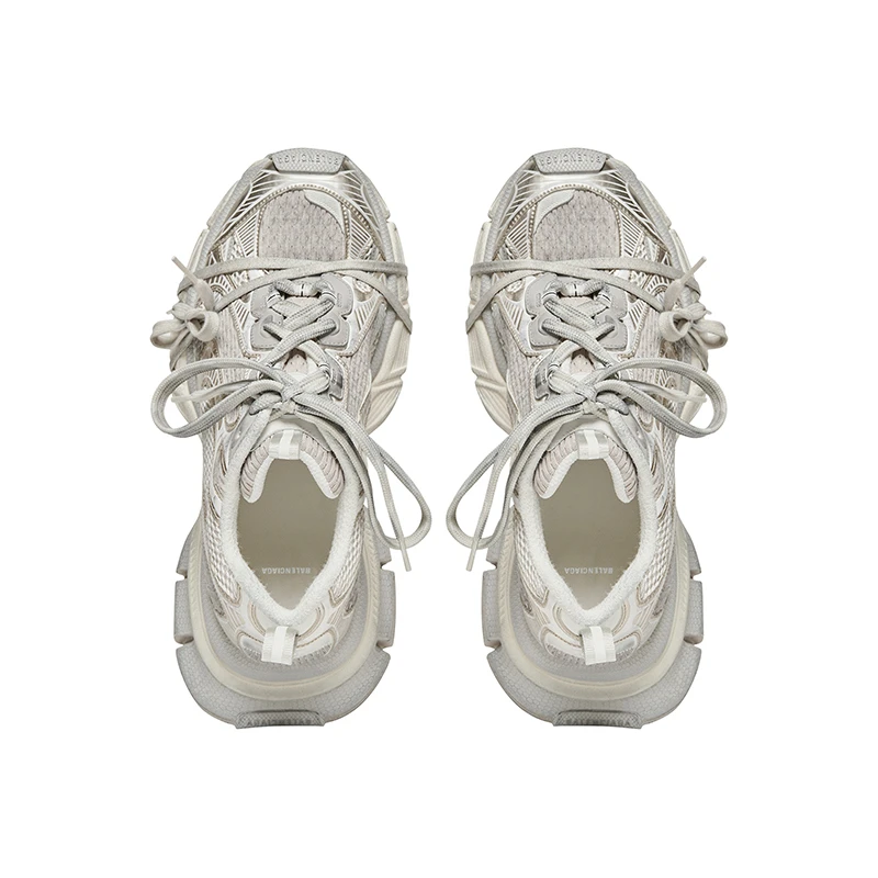 巴黎世家 23新款 男米银色磨损网布聚氨酯运动鞋 商品