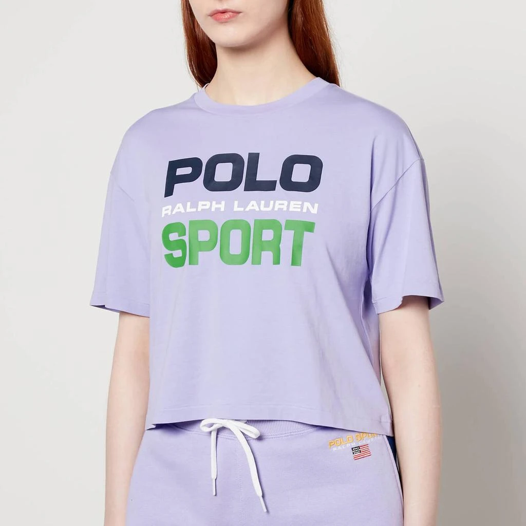 商品Ralph Lauren|Polo Ralph Lauren Women's Polo Sport T-Shirt - Lilac,价格¥194,第1张图片