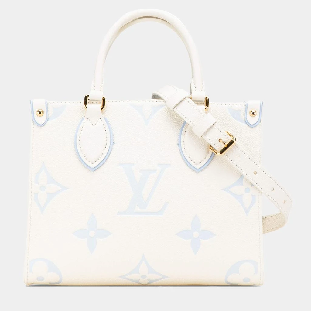 商品[二手商品] Louis Vuitton|Louis Vuitton Blue/White Monogram Empreinte Giant Onthego PM,价格¥36630,第1张图片
