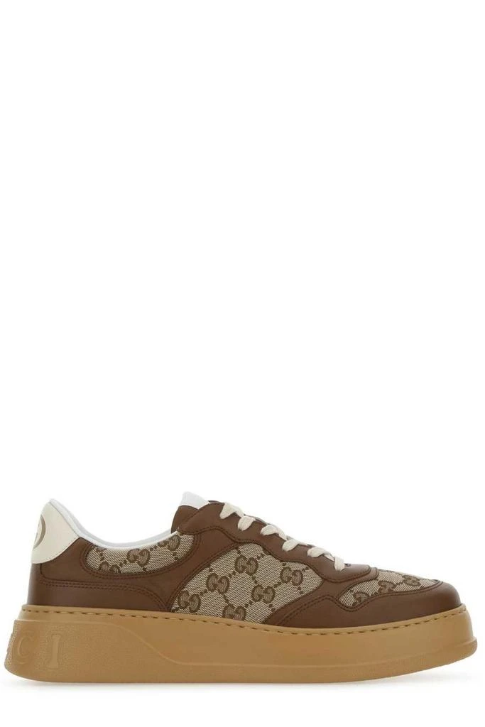 商品Gucci|Gucci GG Embossed Lace-Up Sneakers,价格¥5358,第1张图片