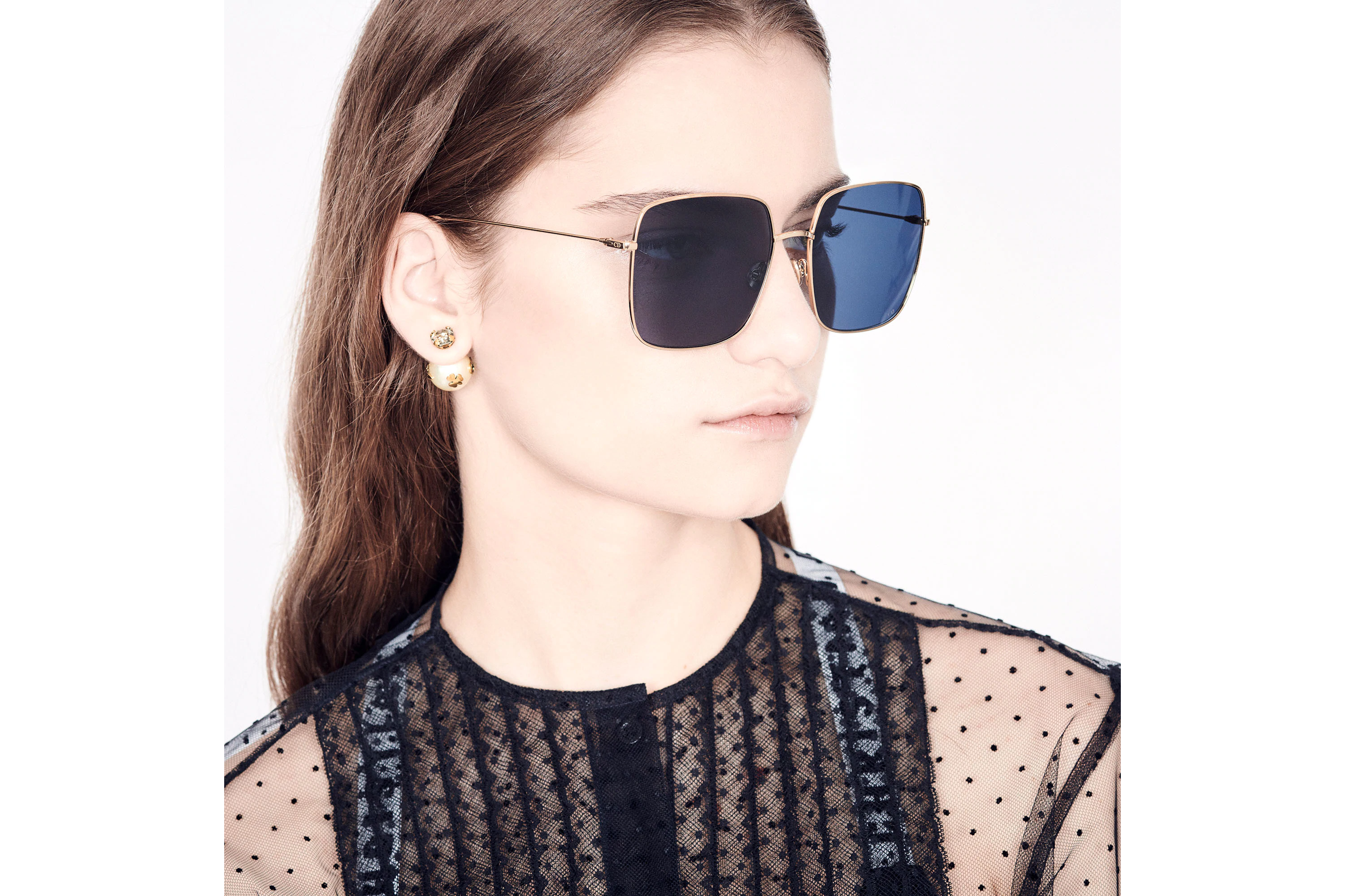 Dior经典明星同款Stellaire1蓝方太阳镜商品第3张图片规格展示