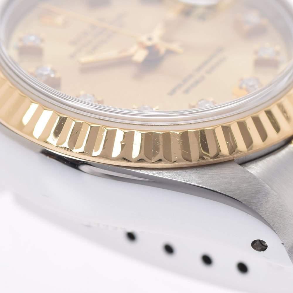 Rolex Champagne Diamonds 18K Yellow Gold And Stainless Steel Datejust 69173G Automatic Women's Wristwatch 26 mm商品第9张图片规格展示