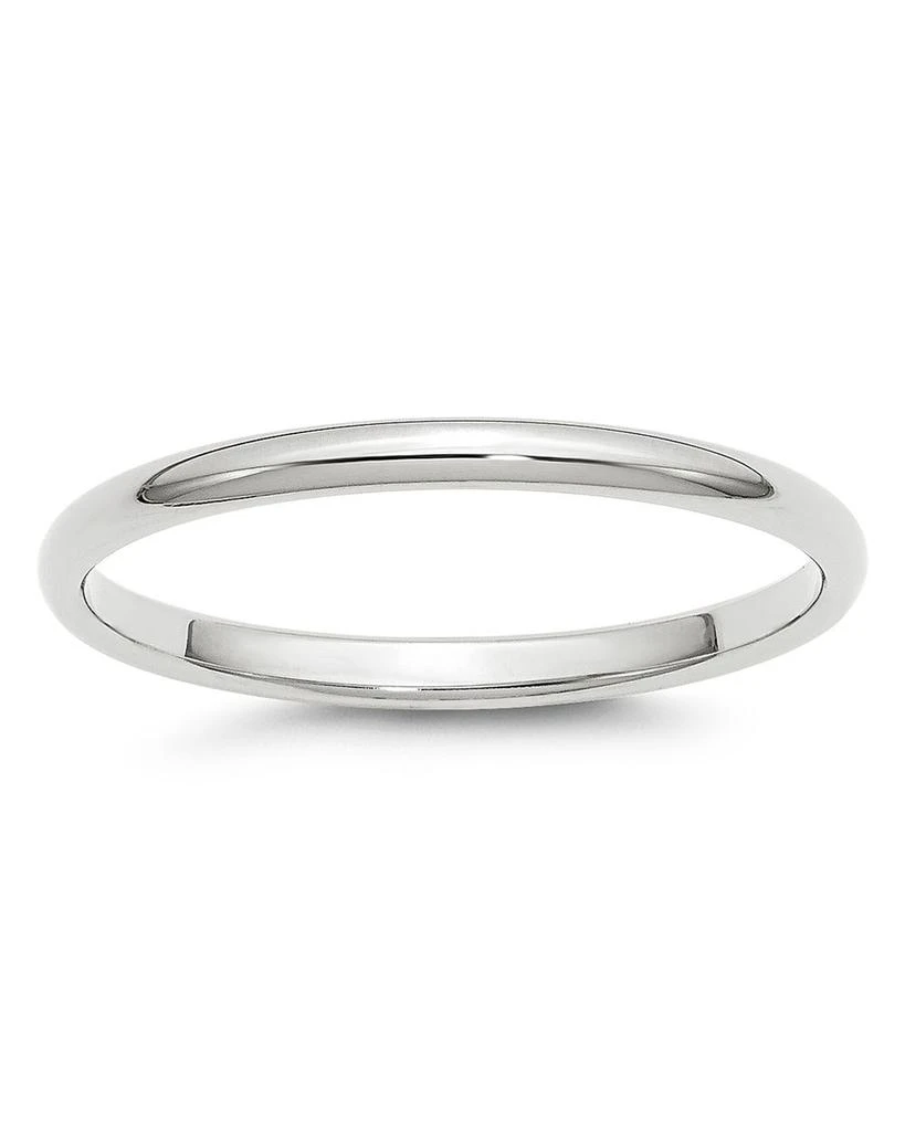 商品Bloomingdale's|Men's 2mm Half Round Band Ring in 14K White Gold - Exclusive,价格¥6366,第1张图片