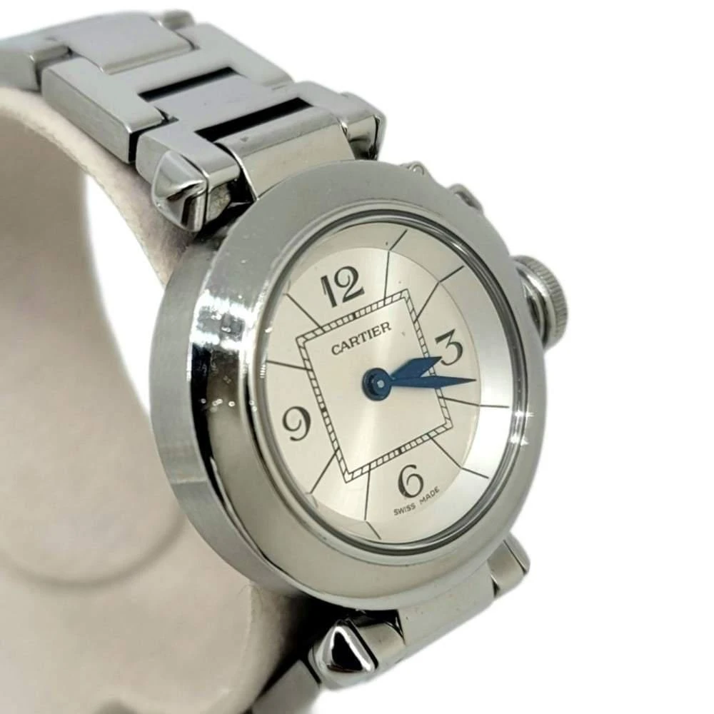 Cartier Silver Stainless Steel Miss Pasha W3140007 Women's Wristwatch 28 mm 商品