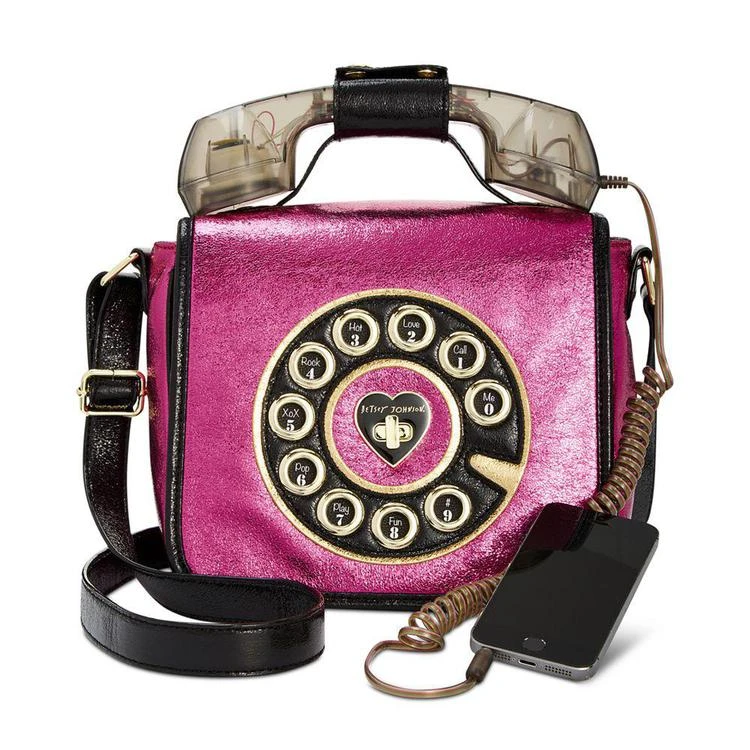 商品Betsey Johnson|Off The Hook Phone Small Crossbody,价格¥313,第1张图片