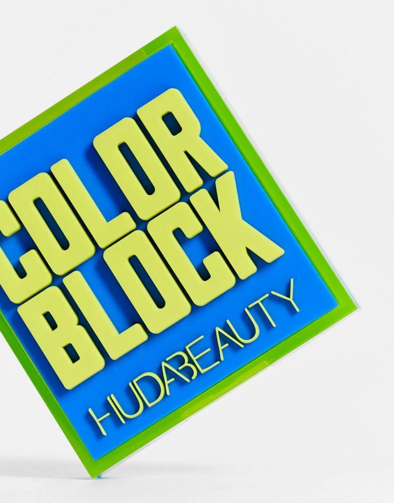 商品Huda Beauty|Huda Beauty Color Block Obsessions Eyeshadow Palette - Blue & Green,价格¥265,第3张图片详细描述