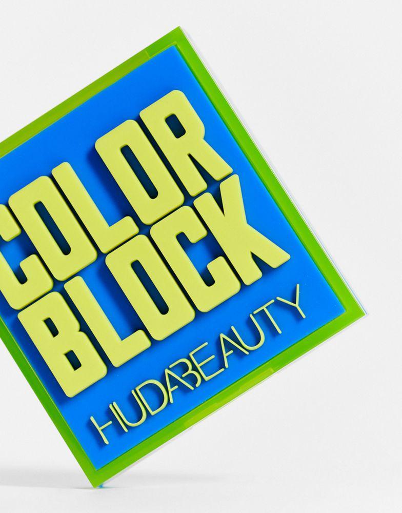 商品Huda Beauty|Huda Beauty Color Block Obsessions Eyeshadow Palette - Blue & Green,价格¥252,第5张图片详细描述