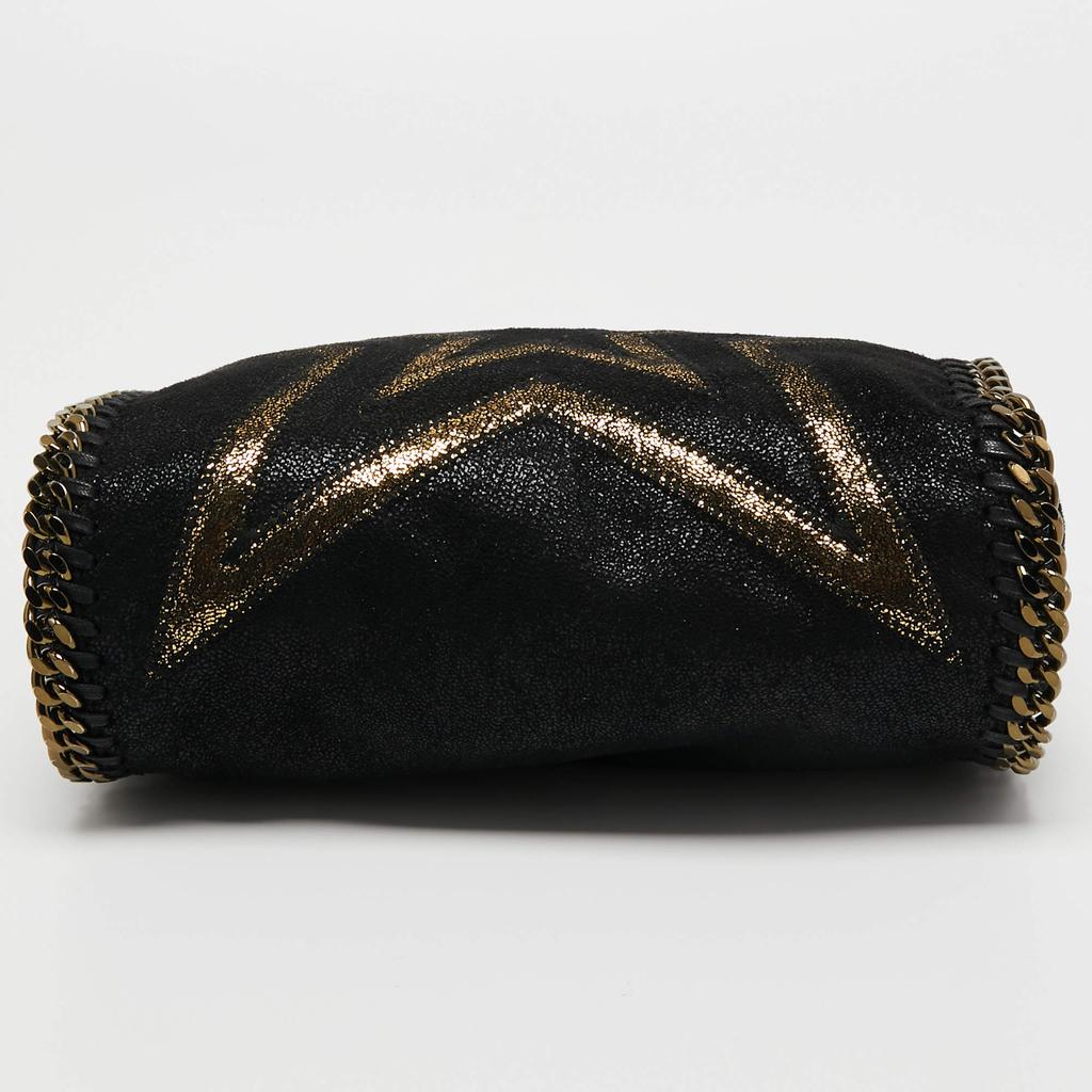 Stella McCartney Black Faux Leather Mini Falabella Tote商品第6张图片规格展示