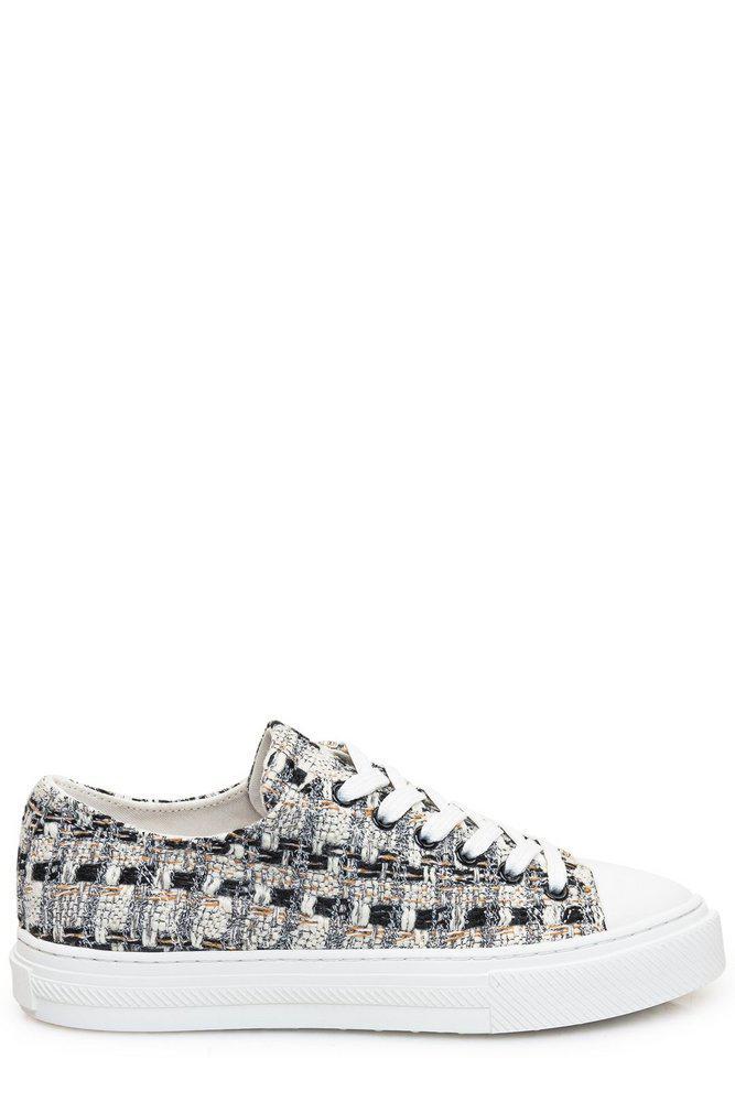 商品Stuart Weitzman|Stuart Weitzman Pattern Low-Top Sneakers,价格¥2051,第1张图片