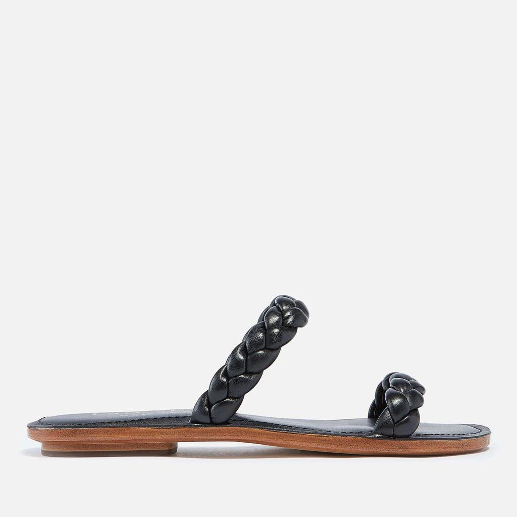 商品Kate Spade|Kate Spade New York Women's Miami Leather Double Strap Sandals - Warm Stone,价格¥379,第1张图片