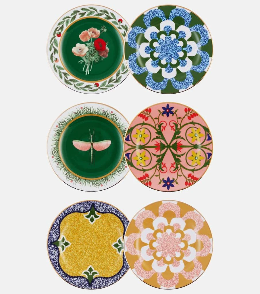 商品LA DOUBLE J|Libellula set of 6 dessert plates,价格¥4193,第1张图片