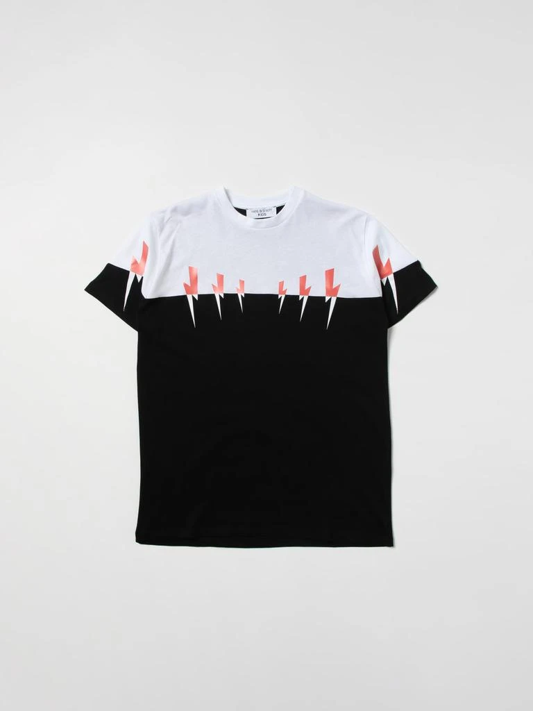 商品Neil Barrett|Neil Barrett t-shirt with lightning print,价格¥409,第1张图片