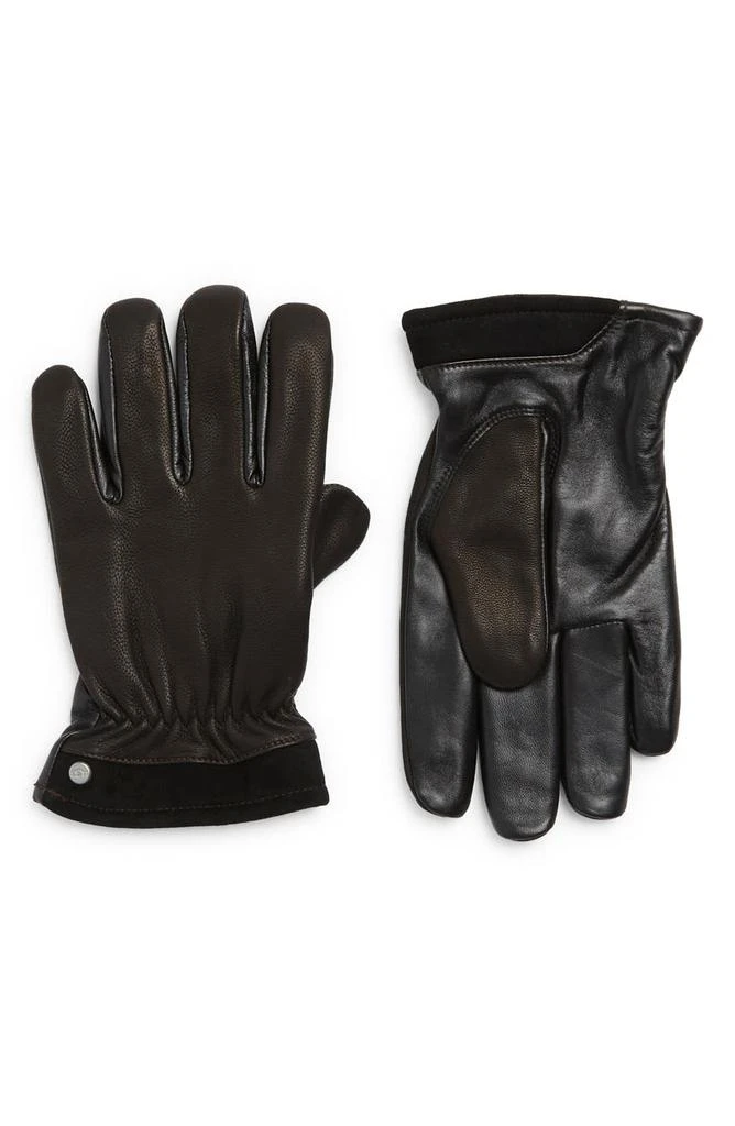 商品UGG|Captain Faux Fur Lined Pieced Leather Gloves,价格¥416,第1张图片