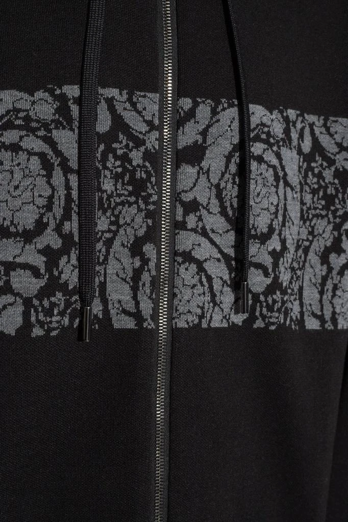 商品Versace|Versace Barocco Jacquard Zip-Up Knitted Hoodie,价格¥8956,第5张图片详细描述