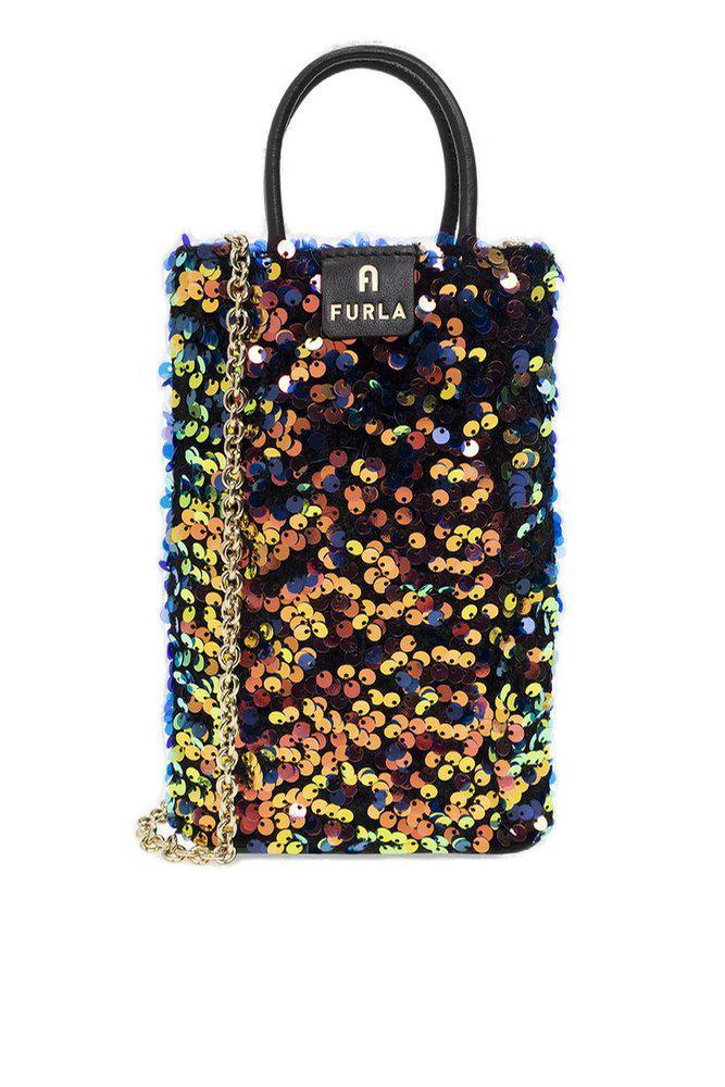 商品Furla|Furla Sequin-Embellished Mini Tote Bag,价格¥1265,第1张图片
