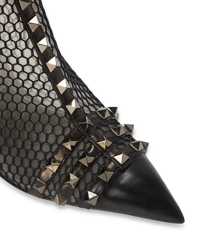 商品Valentino|Women's Rockstud Cap Top Mesh Booties,价格¥10663,第5张图片详细描述