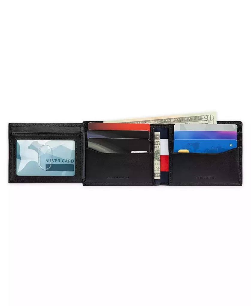 商品Tommy Hilfiger|Men's RFID Stripe Embossed Bifold Traveler Wallet,价格¥177,第5张图片详细描述