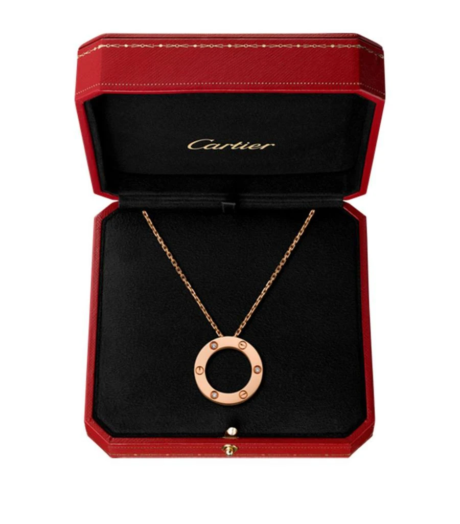 商品Cartier|Rose Gold and Diamond LOVE Necklace,价格¥37951,第4张图片详细描述