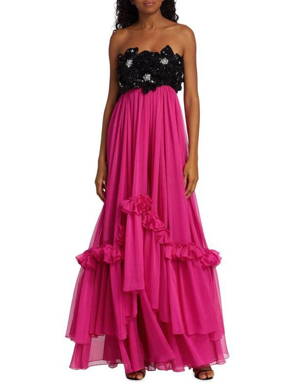 商品PatBO|Strapless Hand-Beaded Gown,价格¥5957,第1张图片