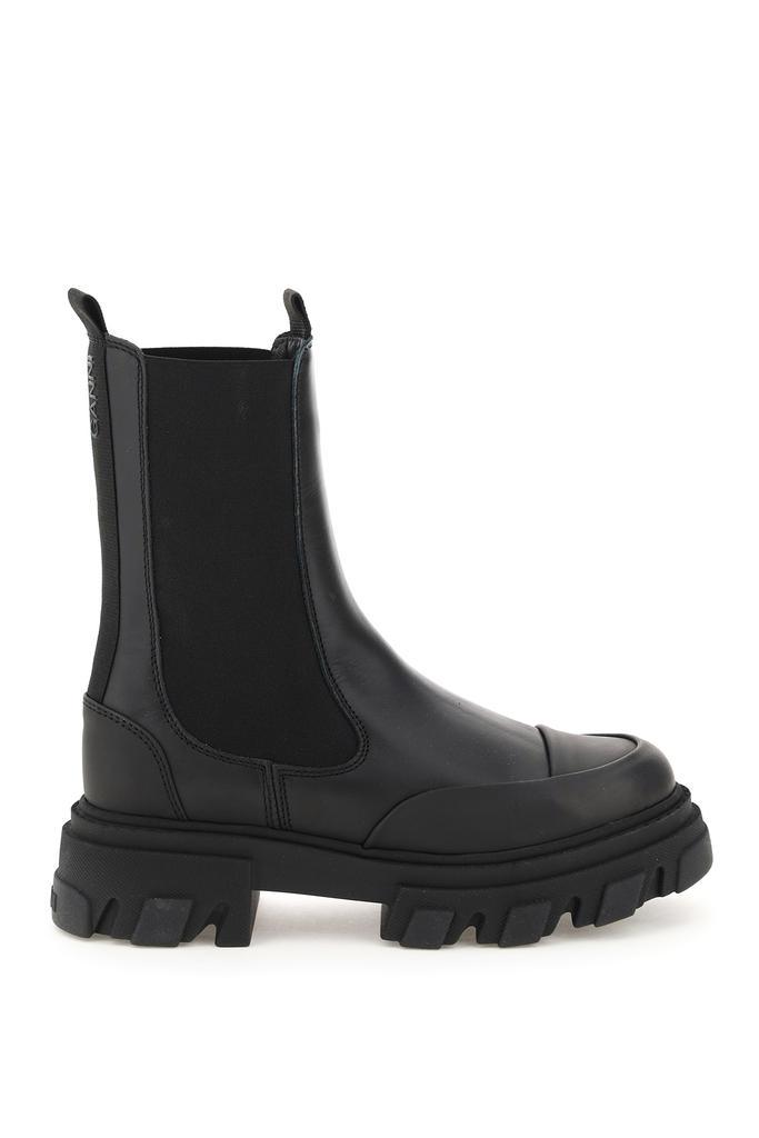 商品Ganni|Ganni leather mid chelsea boots,价格¥1877,第1张图片