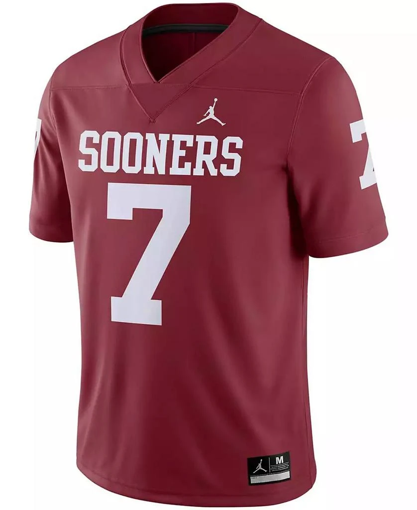 商品Jordan|Men's 7 Crimson Oklahoma Sooners Team Game Jersey,价格¥586,第3张图片详细描述