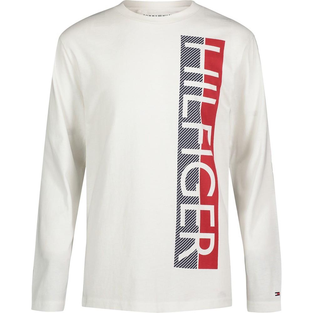 Big Boys Split Hilfiger Long Sleeve T-shirt商品第1张图片规格展示