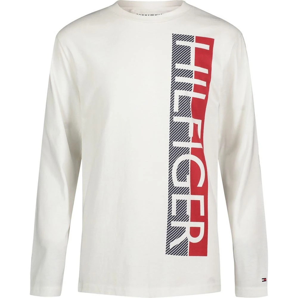 商品Tommy Hilfiger|Big Boys Split Hilfiger Long Sleeve T-shirt,价格¥177,第1张图片