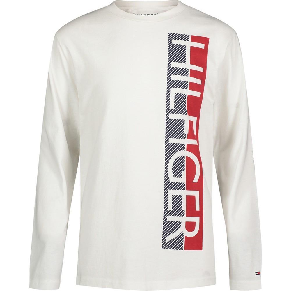 商品Tommy Hilfiger|Big Boys Split Hilfiger Long Sleeve T-shirt,价格¥156,第1张图片