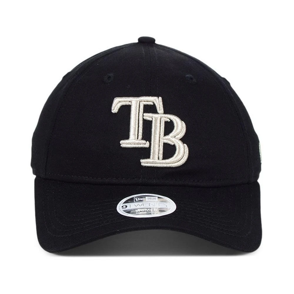 商品New Era|Women's Tampa Bay Rays Foil Script Hook 9TWENTY Strapback Cap,价格¥113,第2张图片详细描述