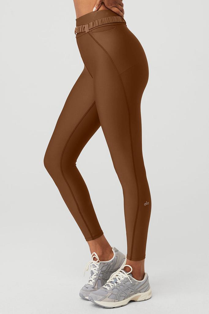 Airlift High-Waist 7/8 Charmer Legging - Cinnamon Brown商品第3张图片规格展示