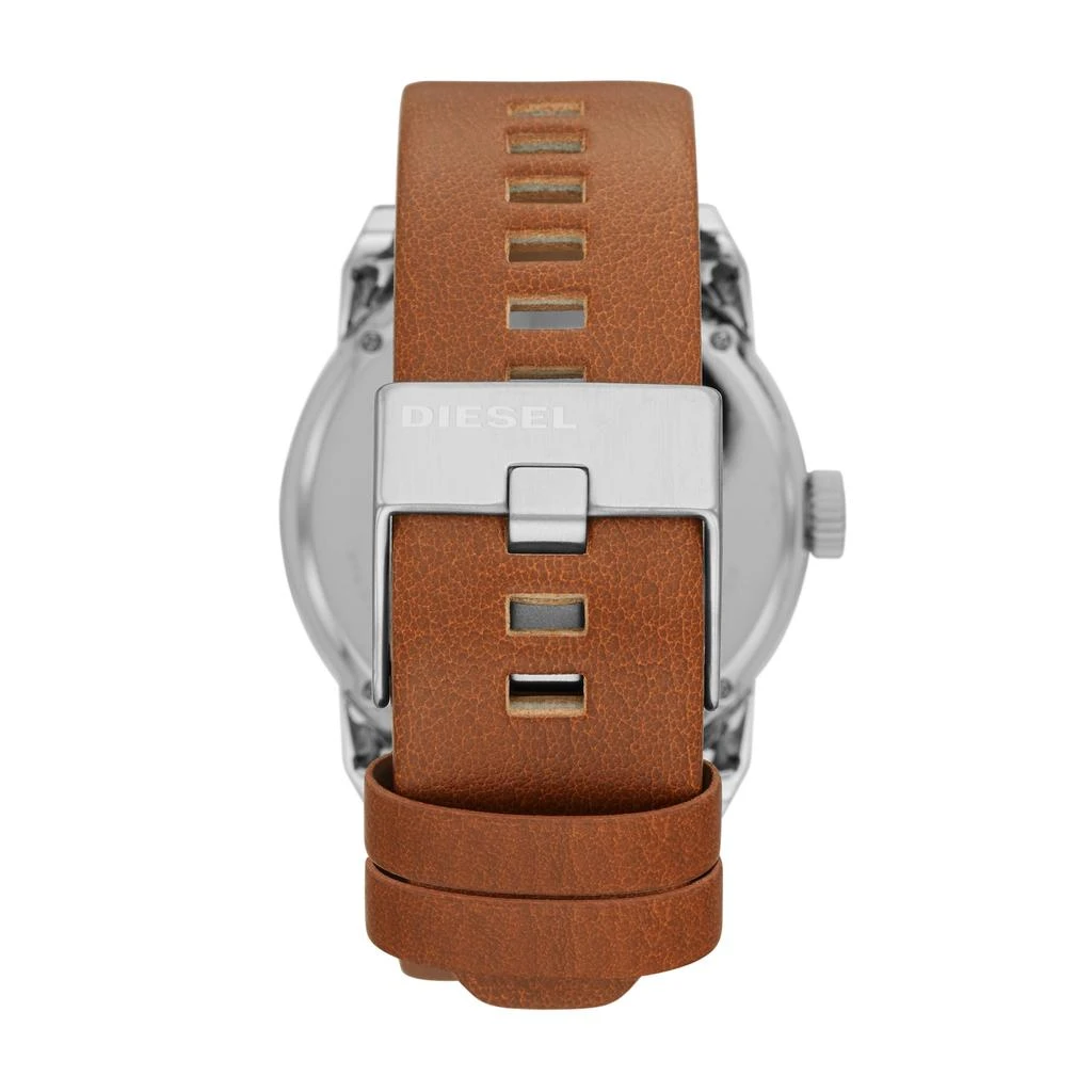 商品Diesel|Diesel Men's Double Down 46 Three Hand, Silver Stainless Steel Watch,价格¥593,第2张图片详细描述