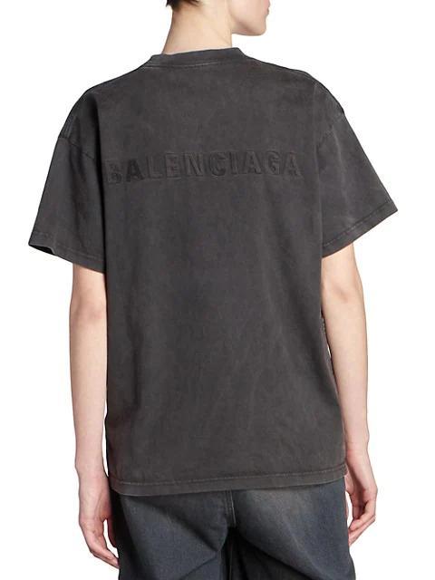 商品Balenciaga|Embroidered Logo T-Shirt,价格¥4246,第7张图片详细描述